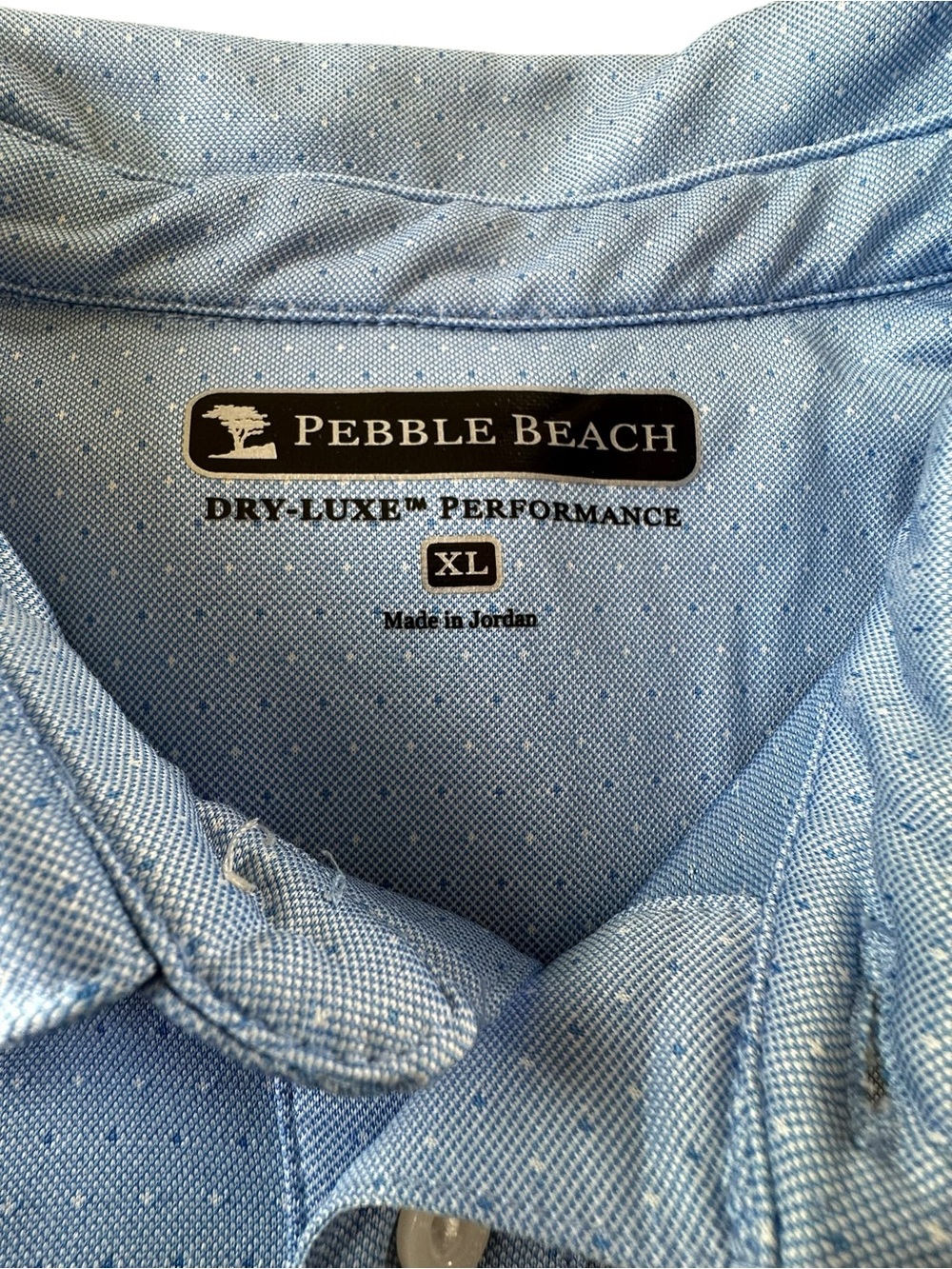 Pebble Beach Men’s Light Blue Polo Shirt XL - Picture 2 of 7